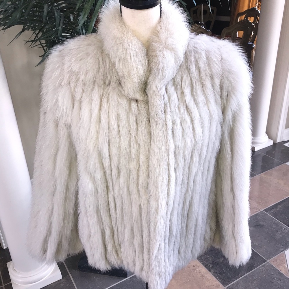 Saga Fox Silver Fox Coat